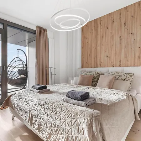 Luxury Eurovea Tower - Danube & Castle Apartament Bratysława