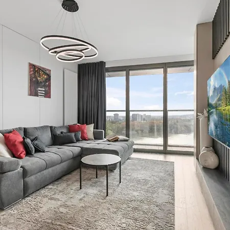 아파트 Luxury Eurovea Tower - Danube & Castle 브라티슬라바